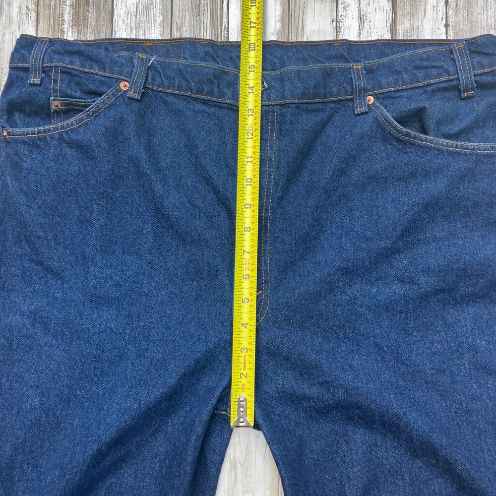 VTG Levi’s 517 Denim Jeans 46x30 (act 44x29) 80s Orange Tab USA‎ Made Straight - Picture 6 of 15